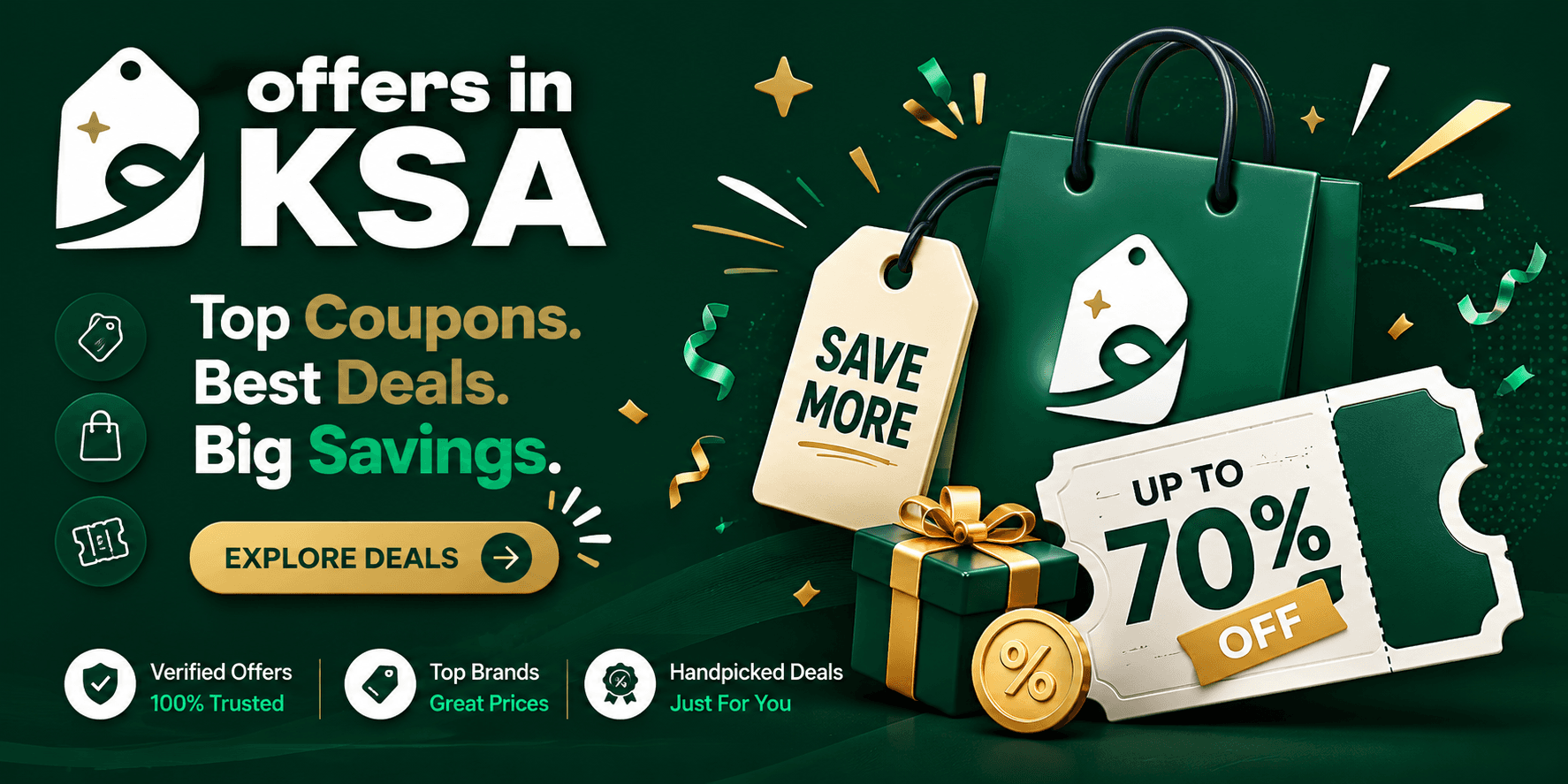 Top coupons, best deals, big savings in KSA